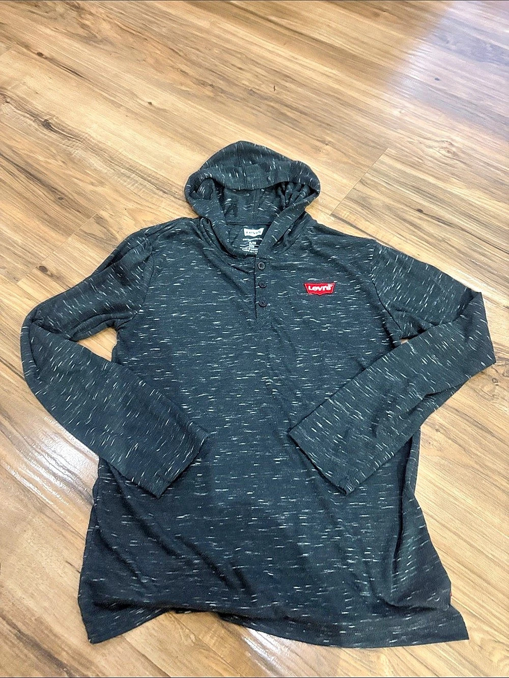 Levi's Speckled Hoodie Black XL (14/16)